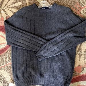Mens John Ashford Gray 100% cotton sweater.